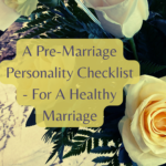 a pre-marriage personality checklist